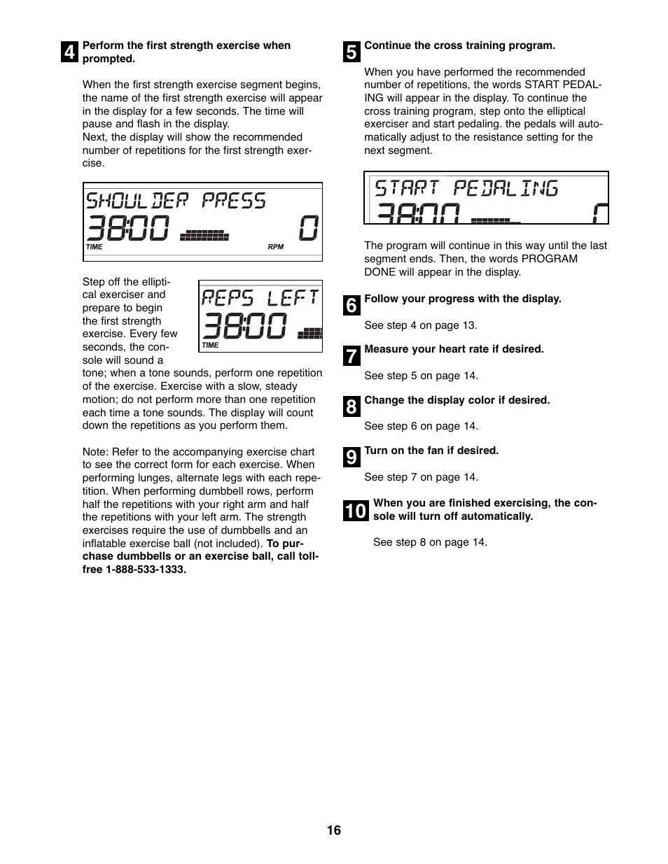 ProForm PFEL8947.0 User Manual | Page 16 / 28