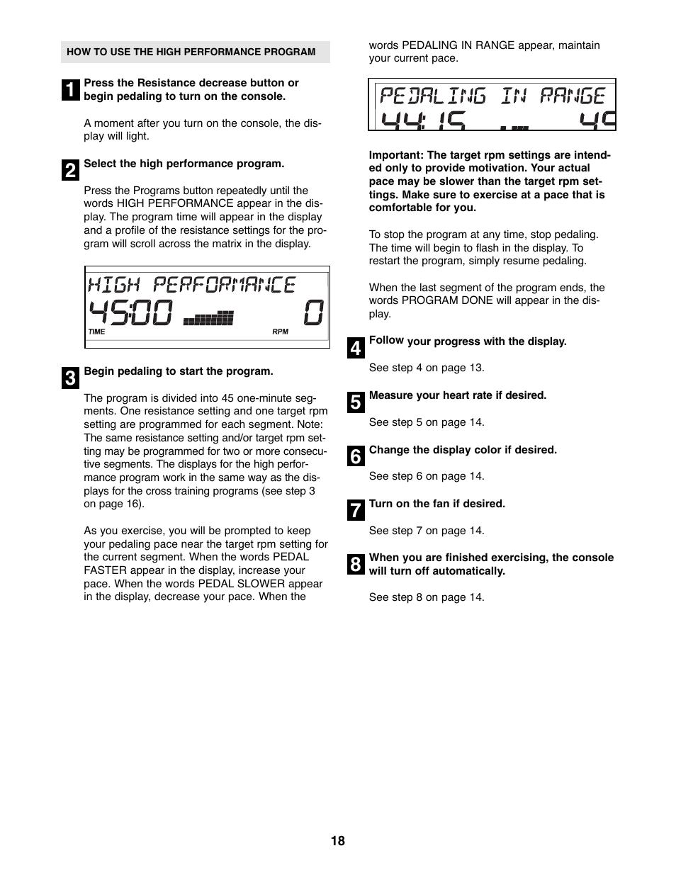ProForm PFEL8947.0 User Manual | Page 18 / 28