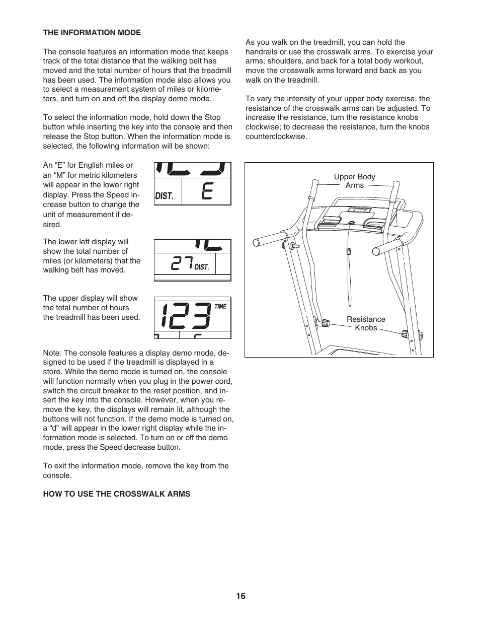 ProForm Crosswalk 831.24723.2 User Manual | Page 16 / 28