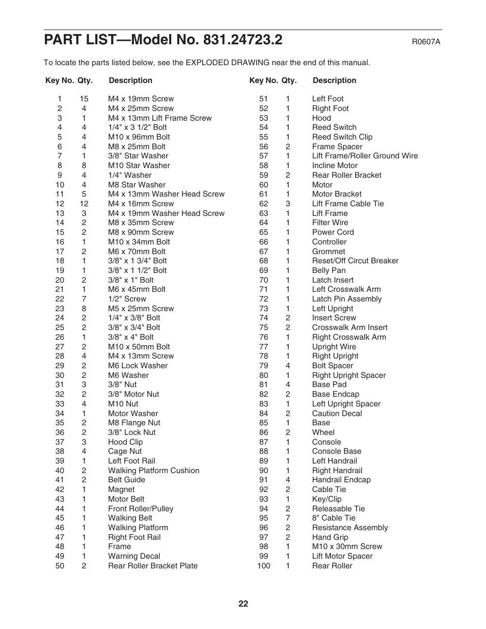 ProForm Crosswalk 831.24723.2 User Manual | Page 22 / 28