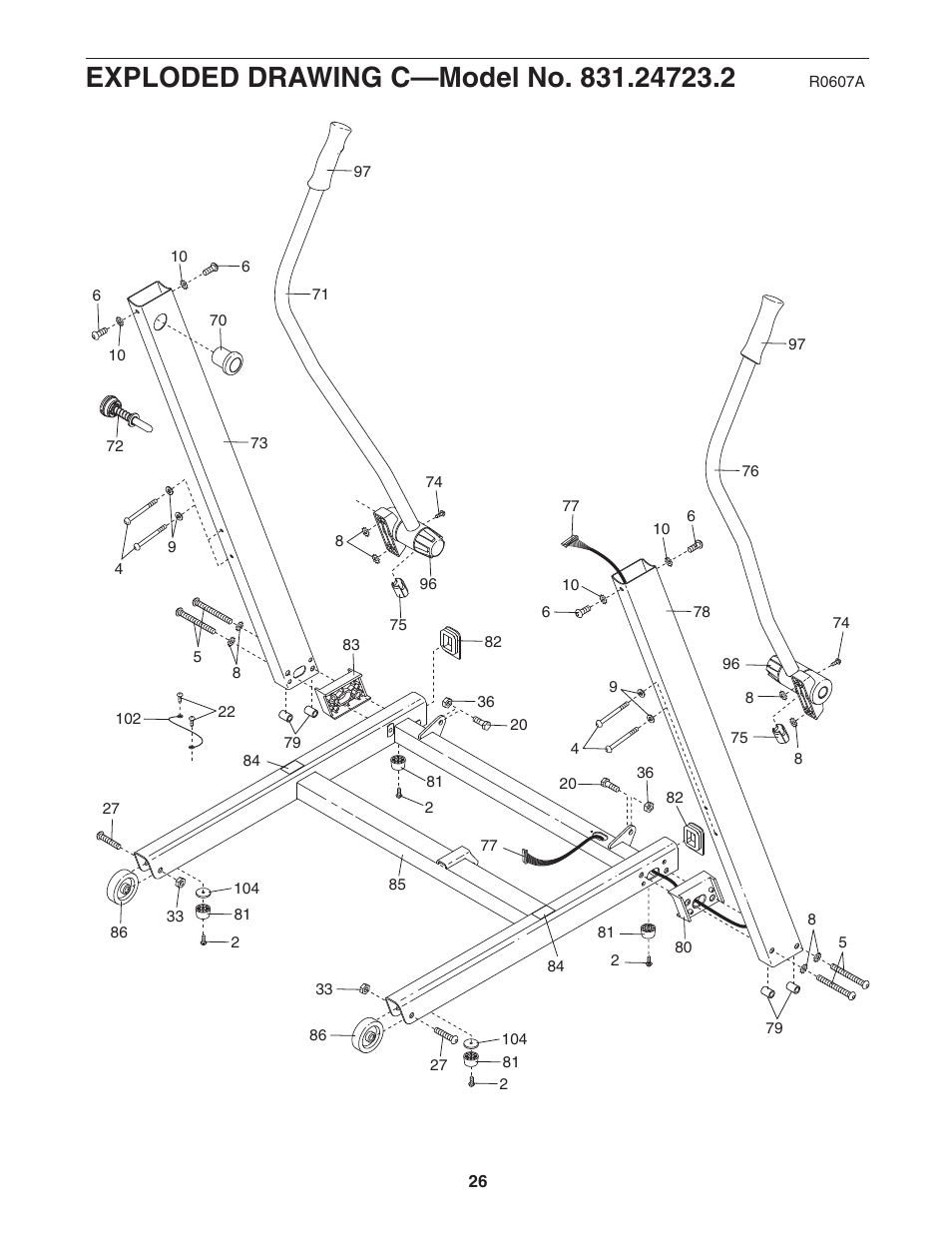 ProForm Crosswalk 831.24723.2 User Manual | Page 26 / 28