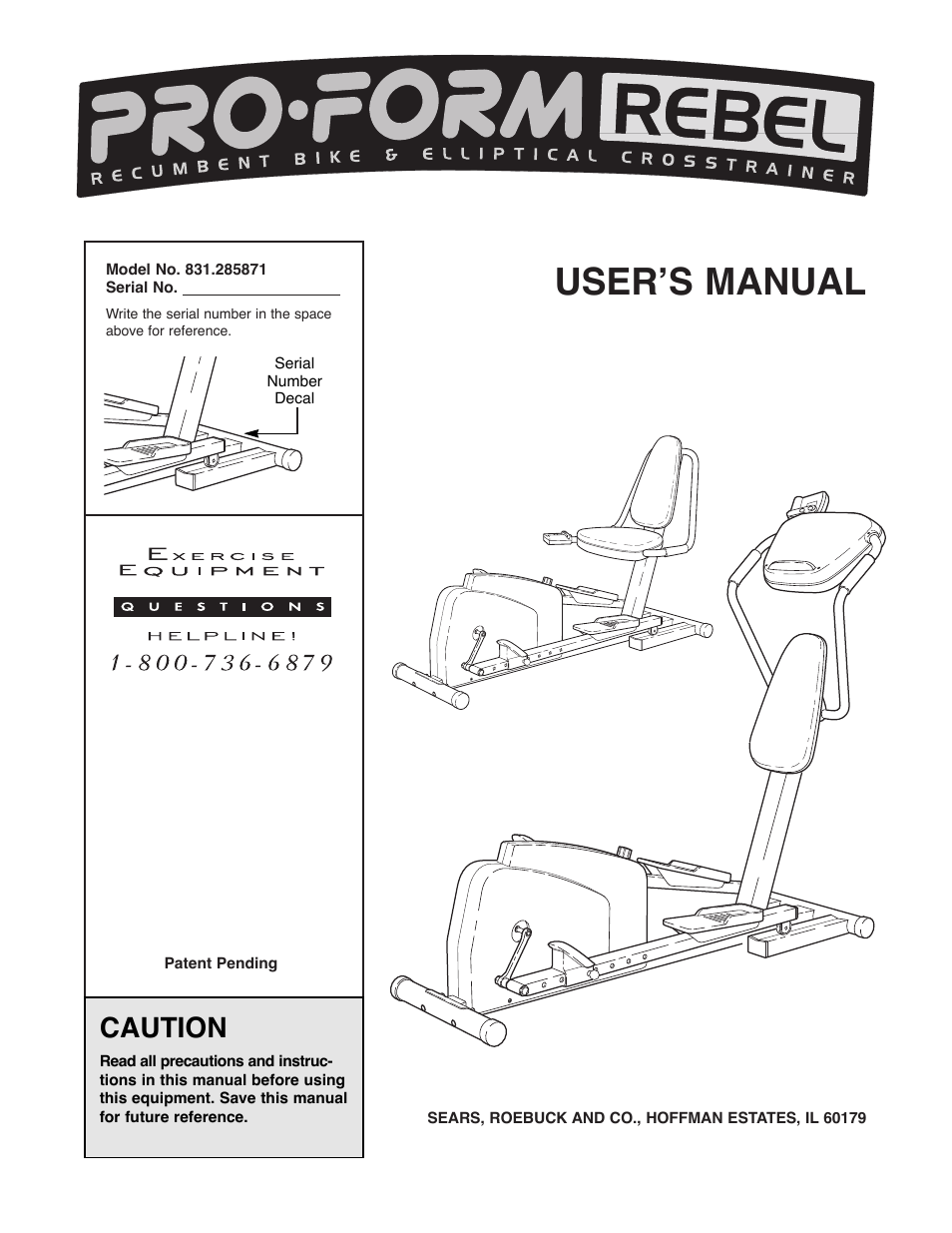 ProForm 831.285871 User Manual | 16 pages