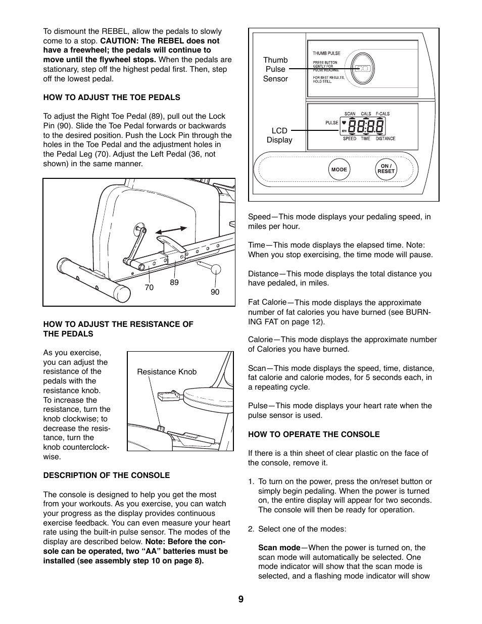 ProForm 831.285871 User Manual | Page 9 / 16