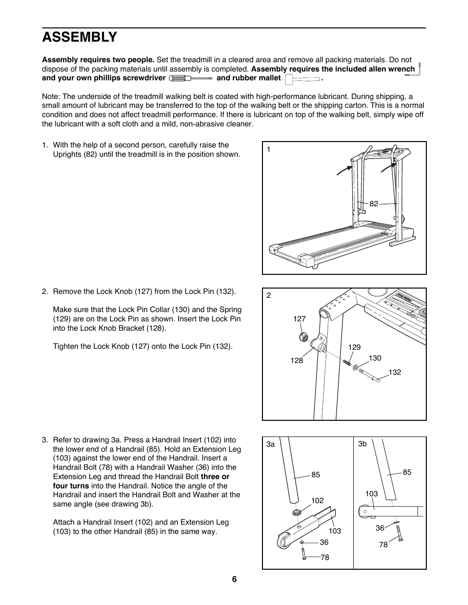 Assembly | ProForm 635CW 831.299451 User Manual | Page 6 / 26