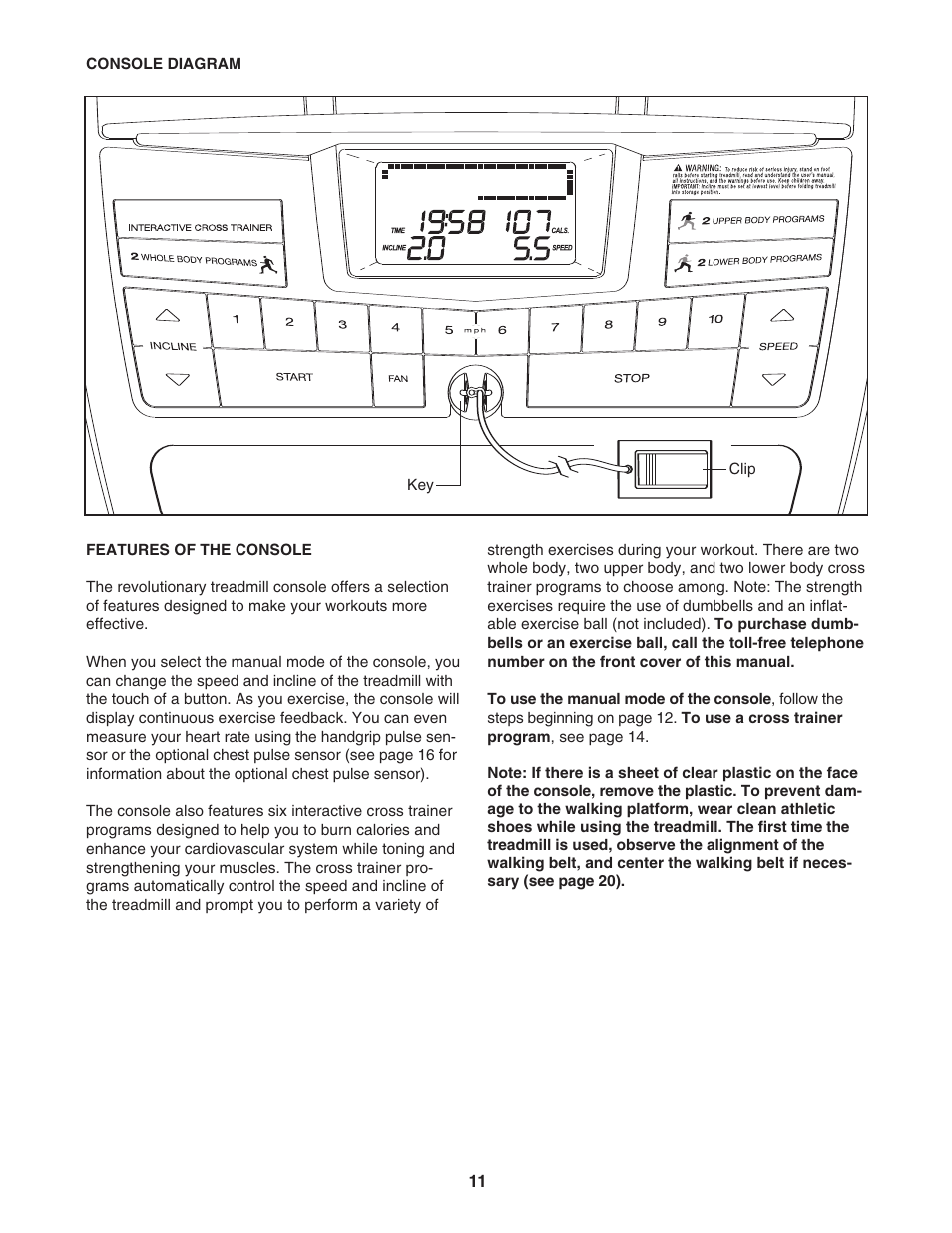 ProForm CrossTrainer PFTL59806.0 User Manual | Page 11 / 28
