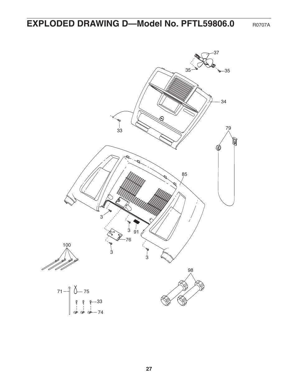 ProForm CrossTrainer PFTL59806.0 User Manual | Page 27 / 28