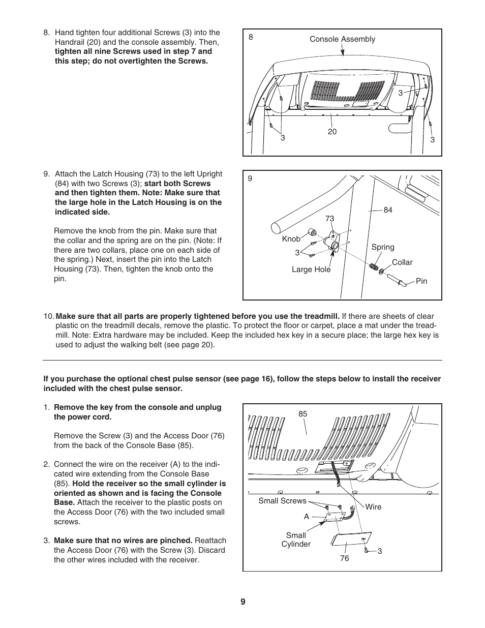 ProForm CrossTrainer PFTL59806.0 User Manual | Page 9 / 28