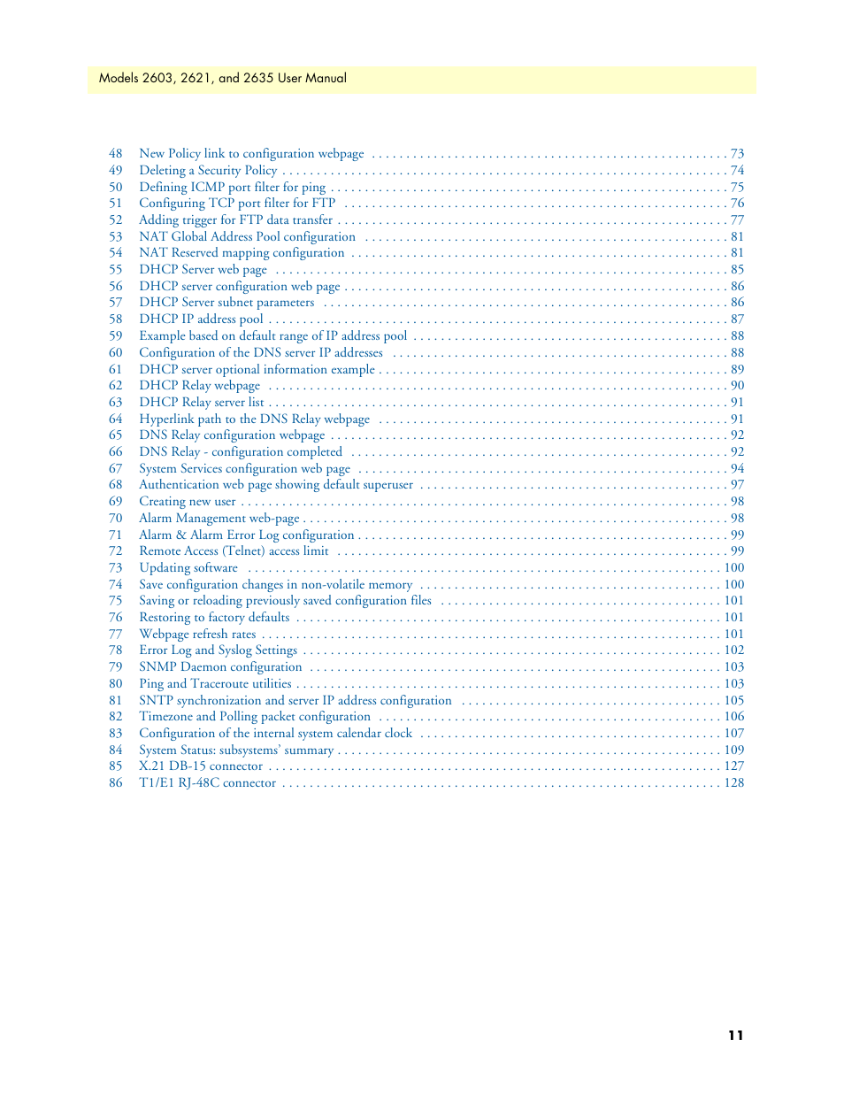 Patton electronic ONSITE SERIES 2635 User Manual | Page 11 / 133