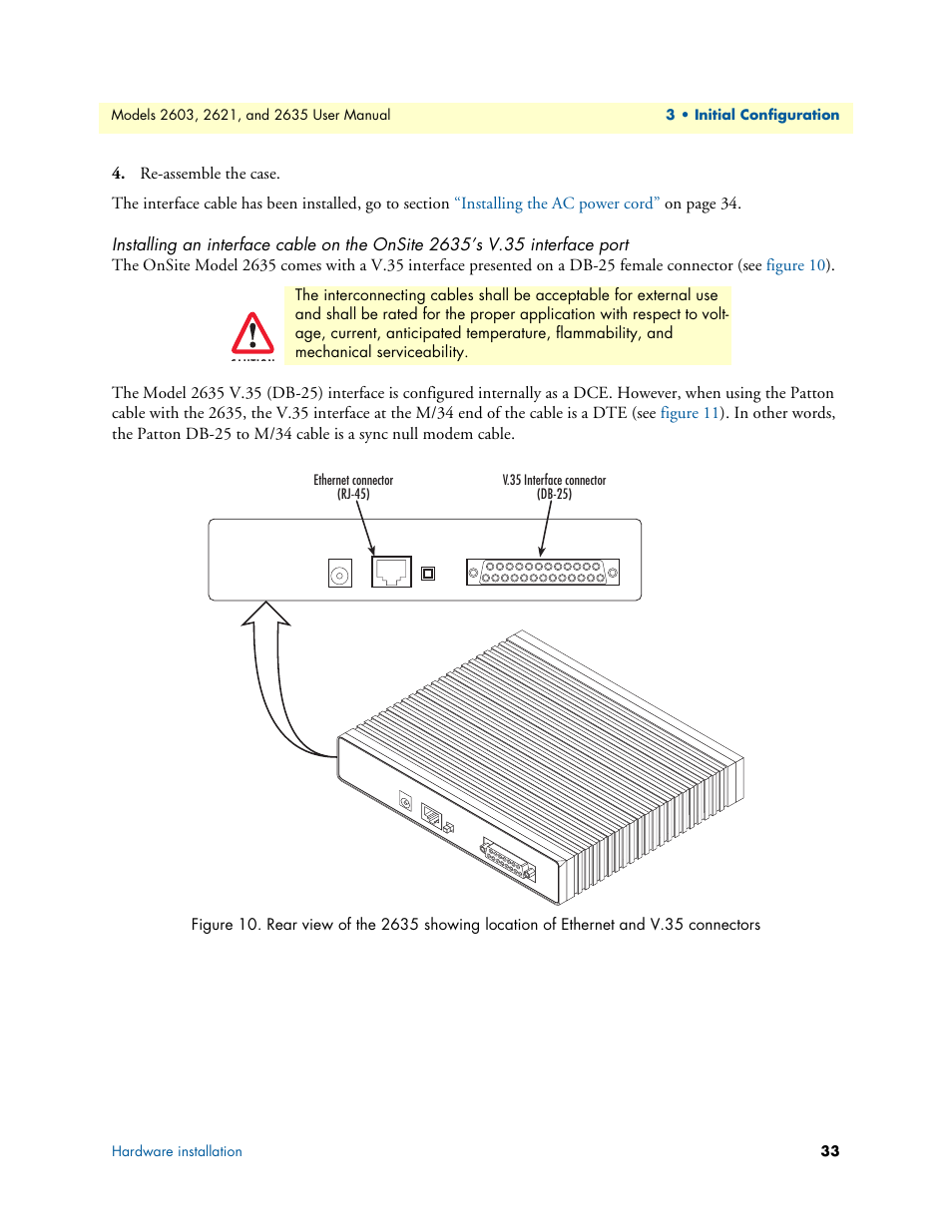 Patton electronic ONSITE SERIES 2635 User Manual | Page 33 / 133