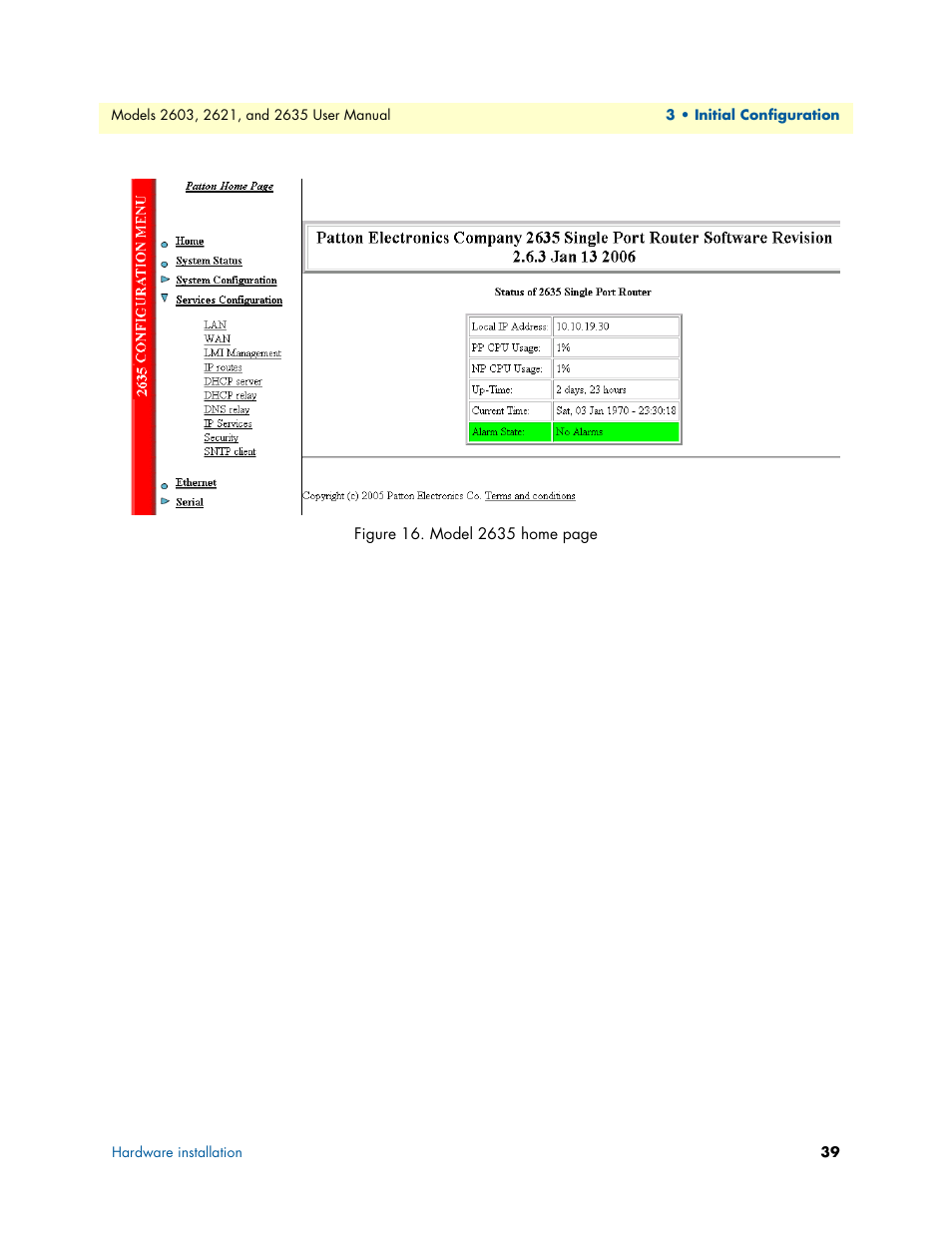 Figure 16 | Patton electronic ONSITE SERIES 2635 User Manual | Page 39 / 133