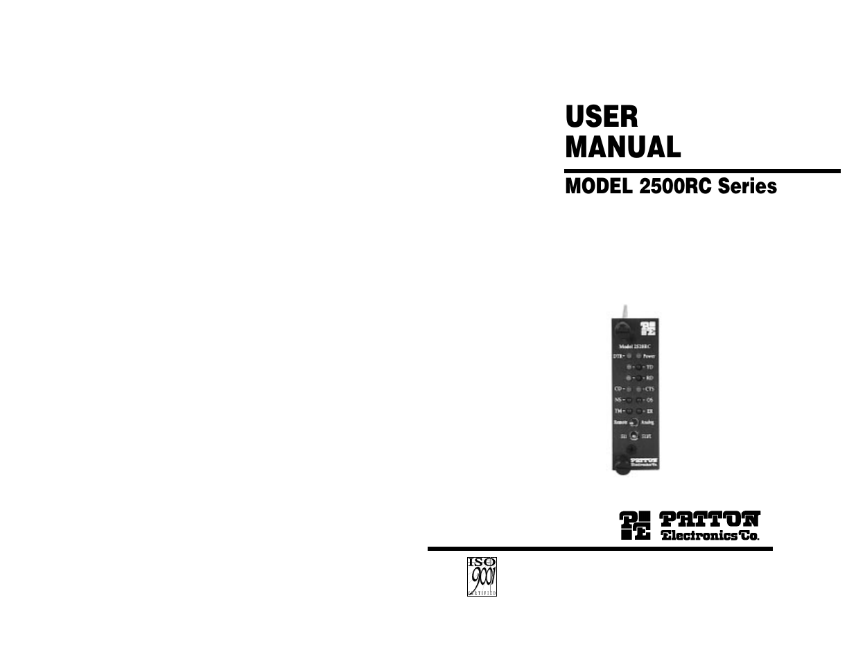 Patton electronic 2510RC User Manual | 23 pages
