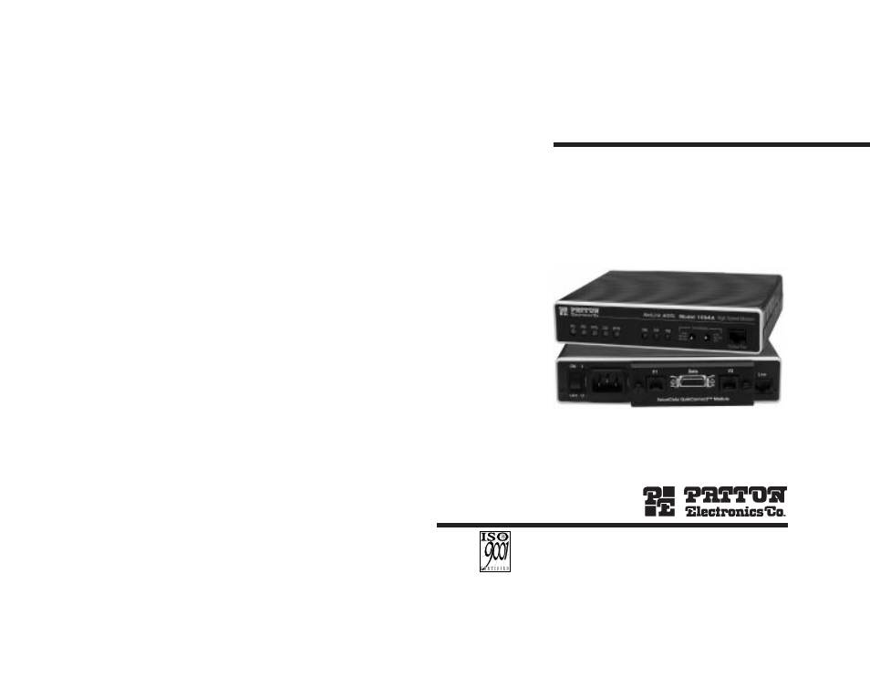 Patton electronic 1094A User Manual | 17 pages