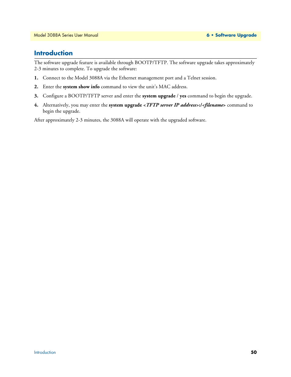 Introduction | Patton electronic 3088A User Manual | Page 50 / 71