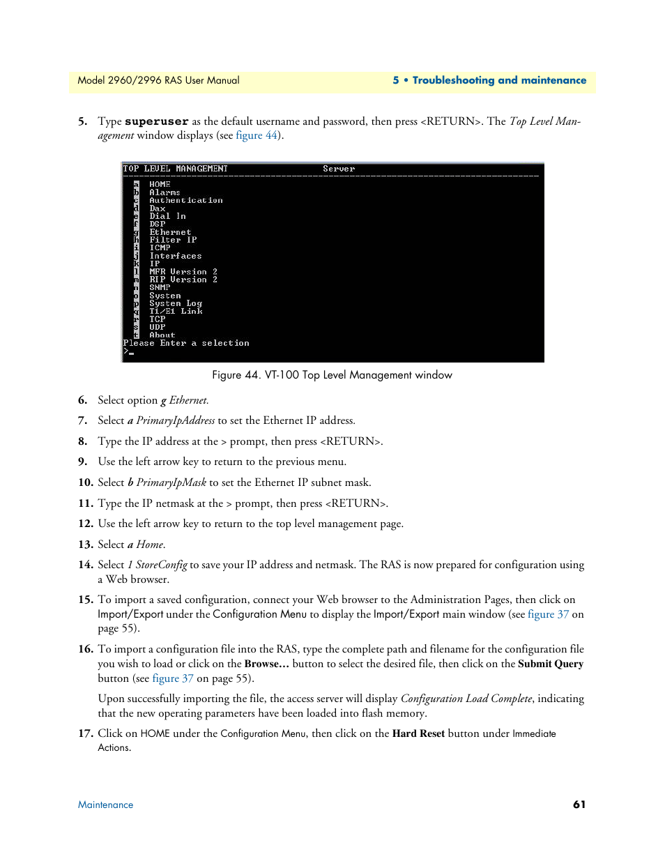 Patton electronic 2996 User Manual | Page 61 / 65