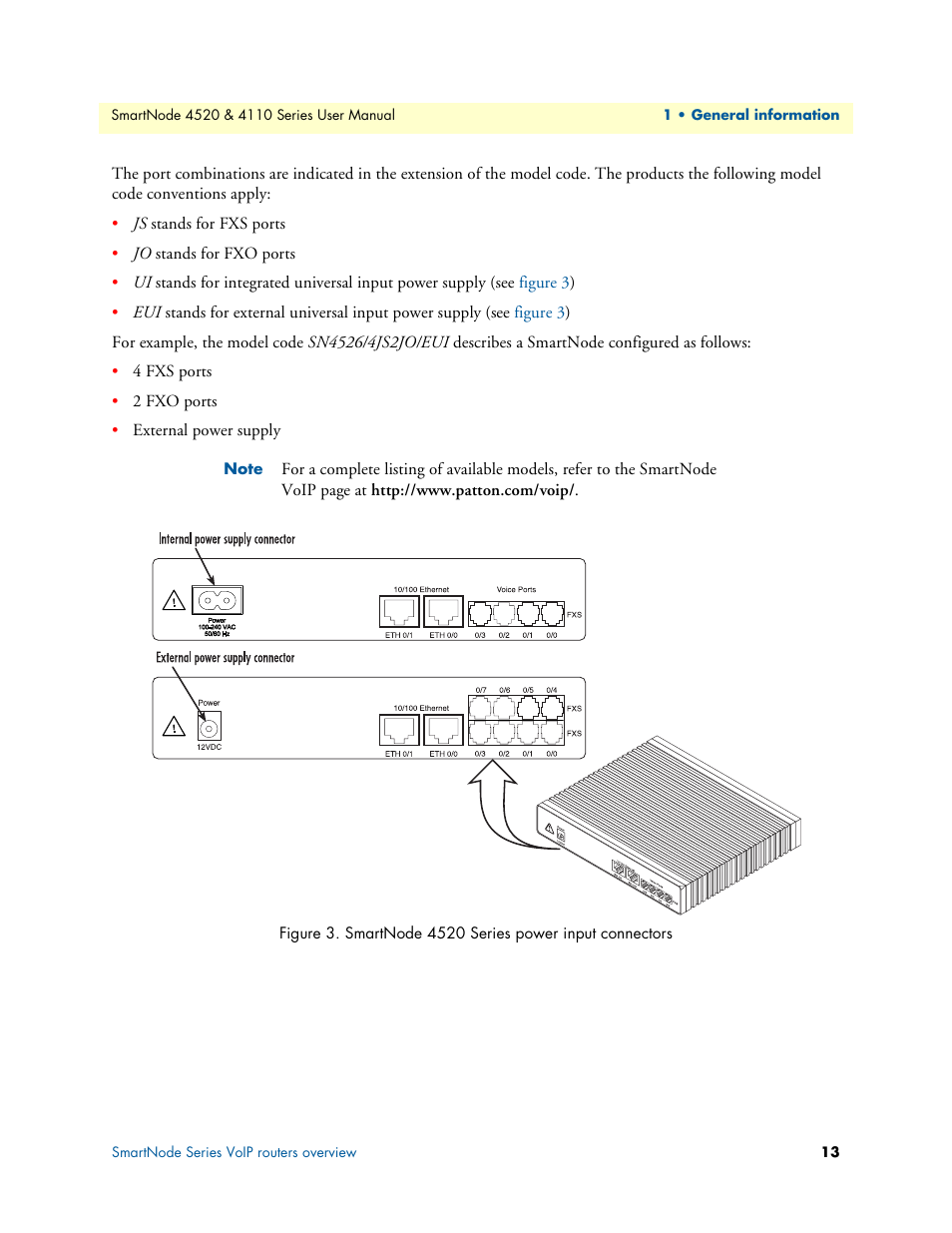 Patton electronic SMARTNODE 4110 User Manual | Page 13 / 78