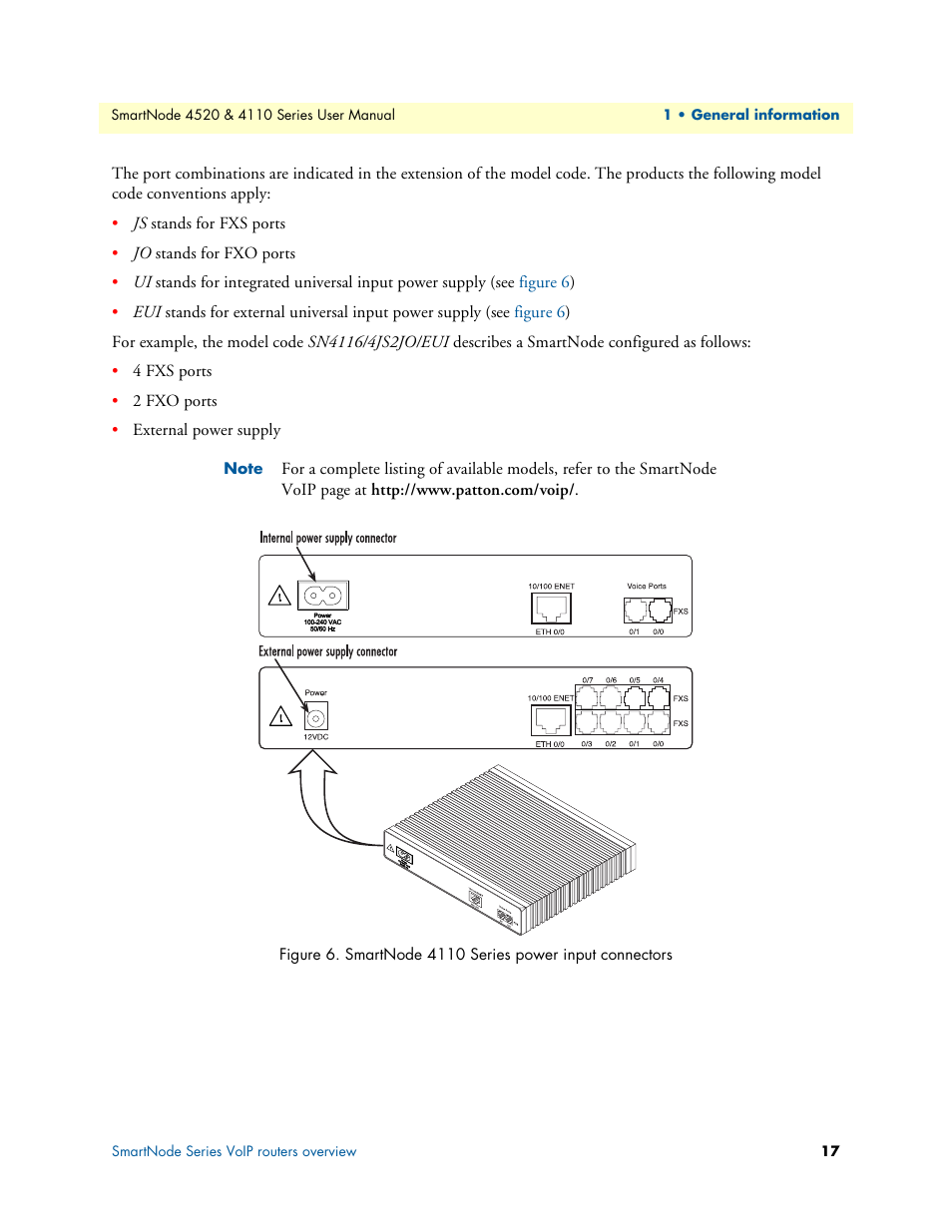 Patton electronic SMARTNODE 4110 User Manual | Page 17 / 78