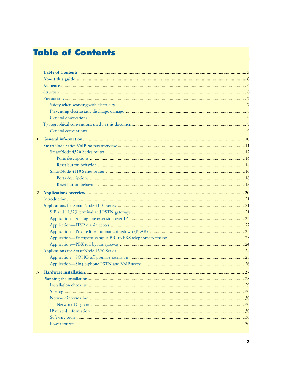 Patton electronic SMARTNODE 4110 User Manual | Page 3 / 78