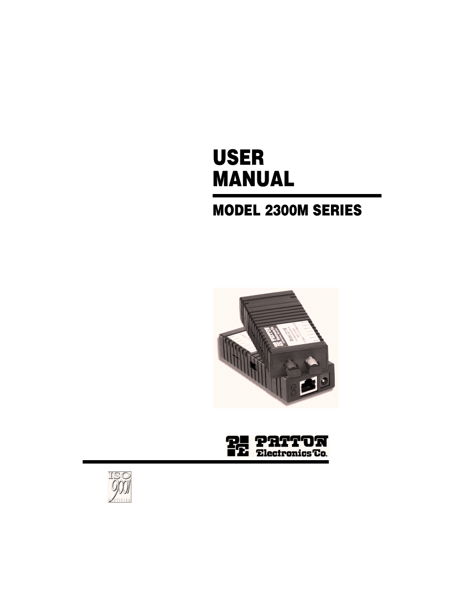 Patton electronic 2300M User Manual | 16 pages