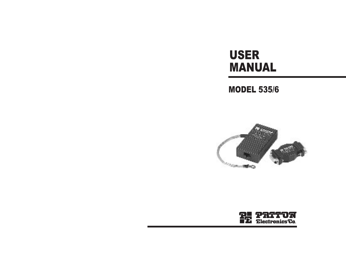 Patton electronic 536 User Manual | 3 pages