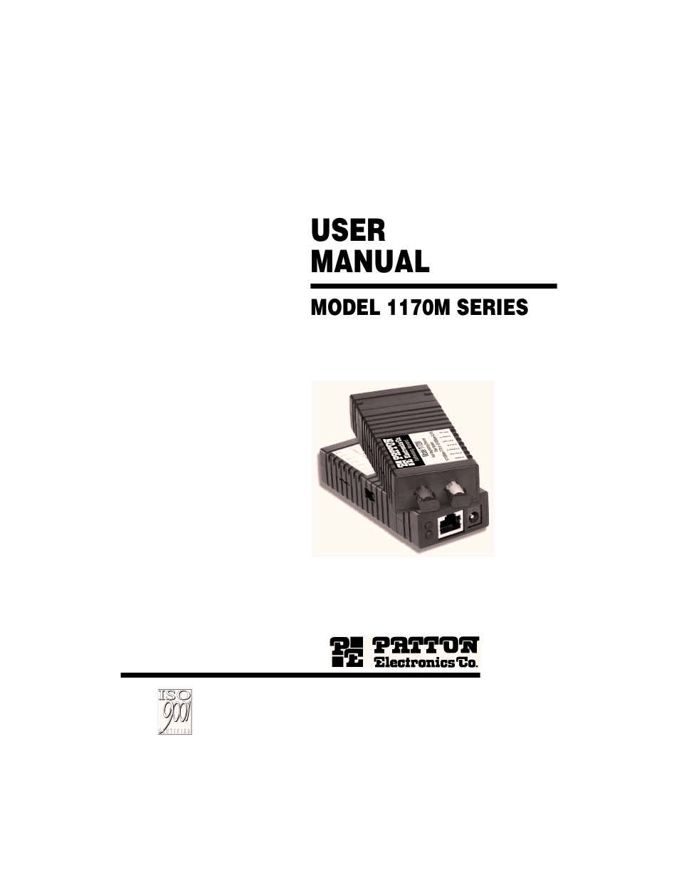 Patton electronic 1170M SERIES User Manual | 16 pages