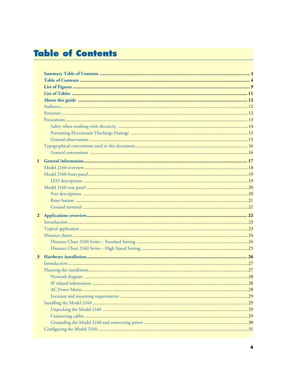 Patton electronic CopperLink 2160 Series User Manual | Page 4 / 107