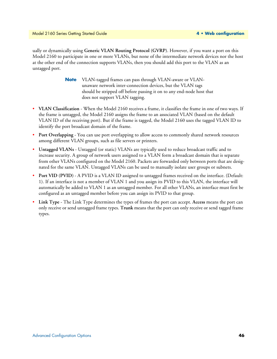 Patton electronic CopperLink 2160 Series User Manual | Page 46 / 107