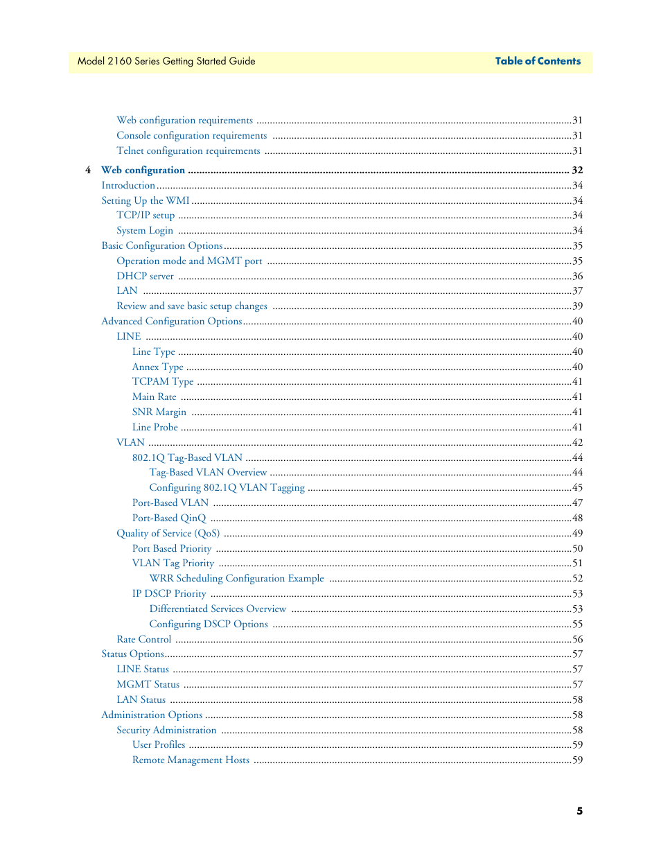 Patton electronic CopperLink 2160 Series User Manual | Page 5 / 107