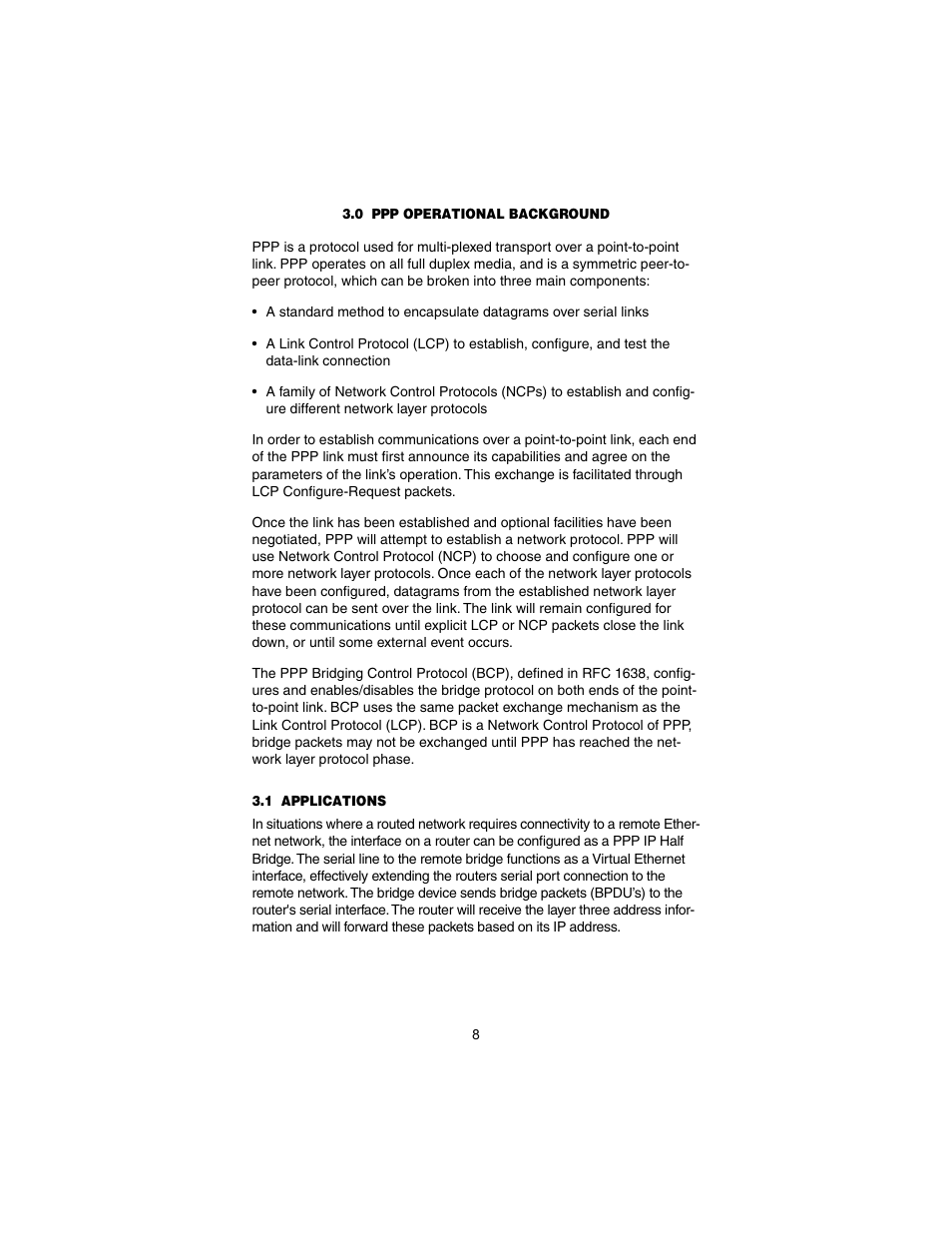 0 ppp operational background, 1 applications, Ppp operational background | Applications | Patton electronic 1082/I User Manual | Page 8 / 28