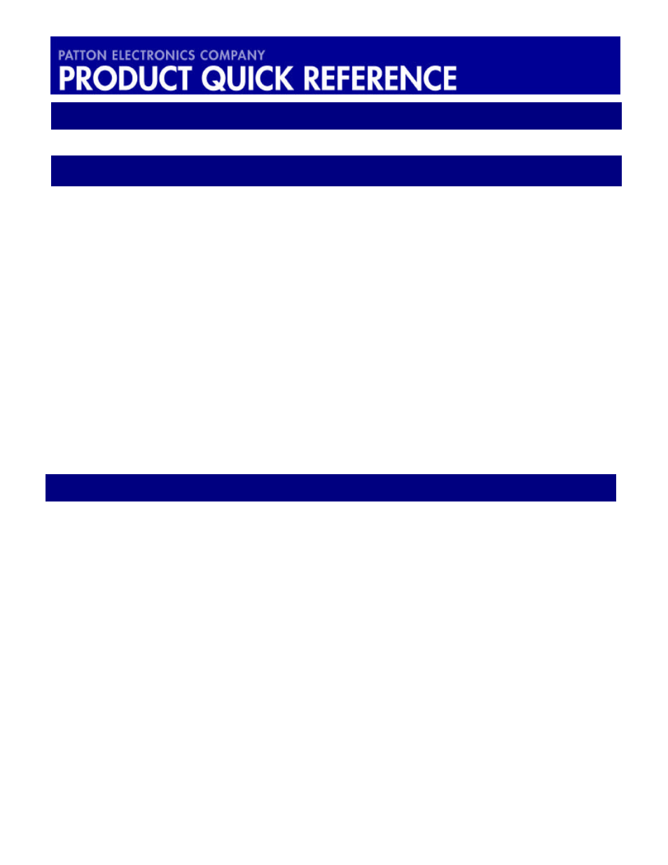 Faqs | Patton electronic 1058DVs User Manual | Page 5 / 5