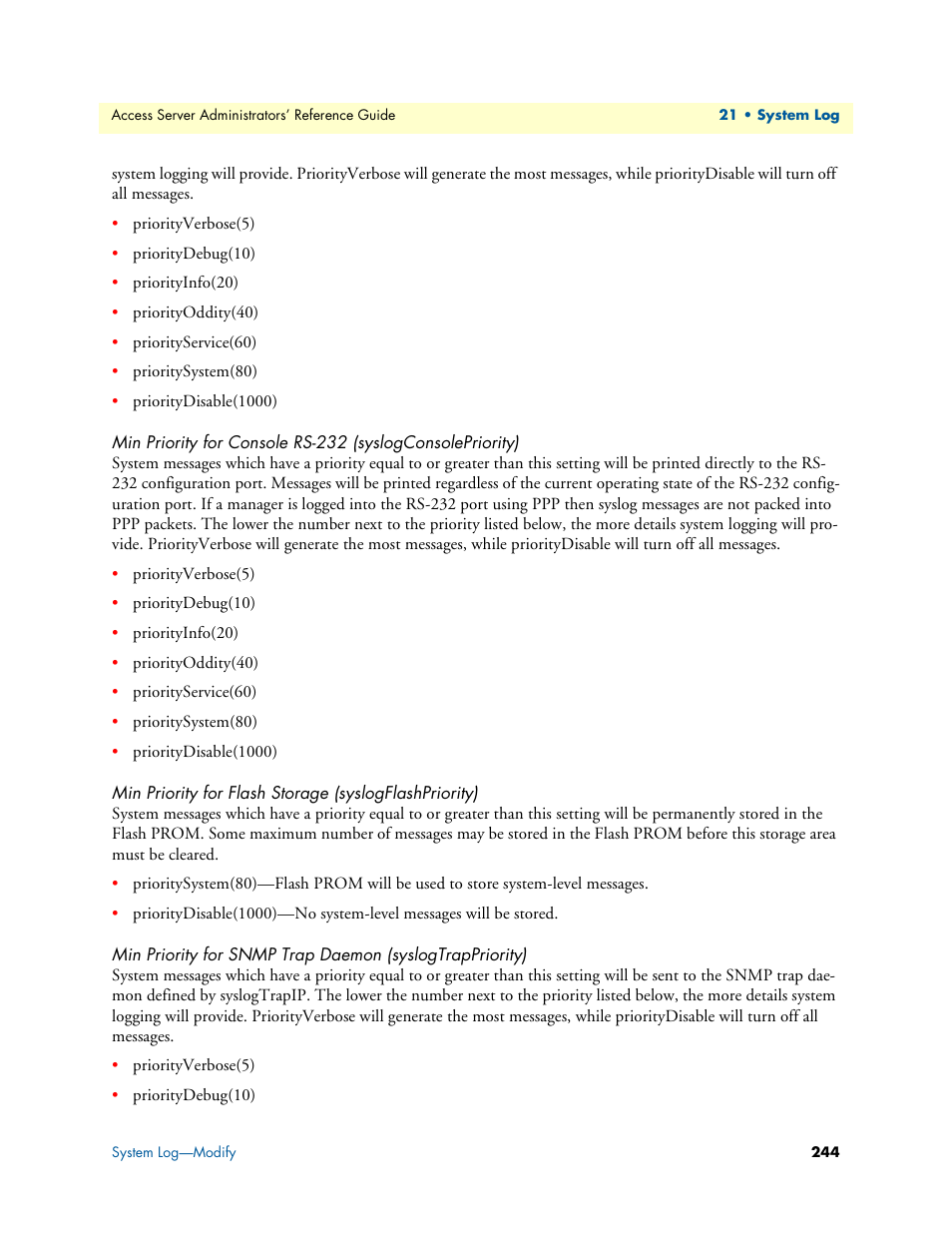 Patton electronic 29XX User Manual | Page 244 / 326