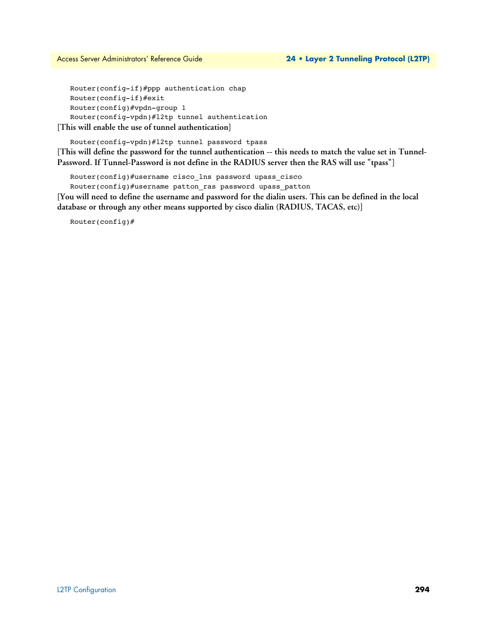 Patton electronic 29XX User Manual | Page 294 / 326