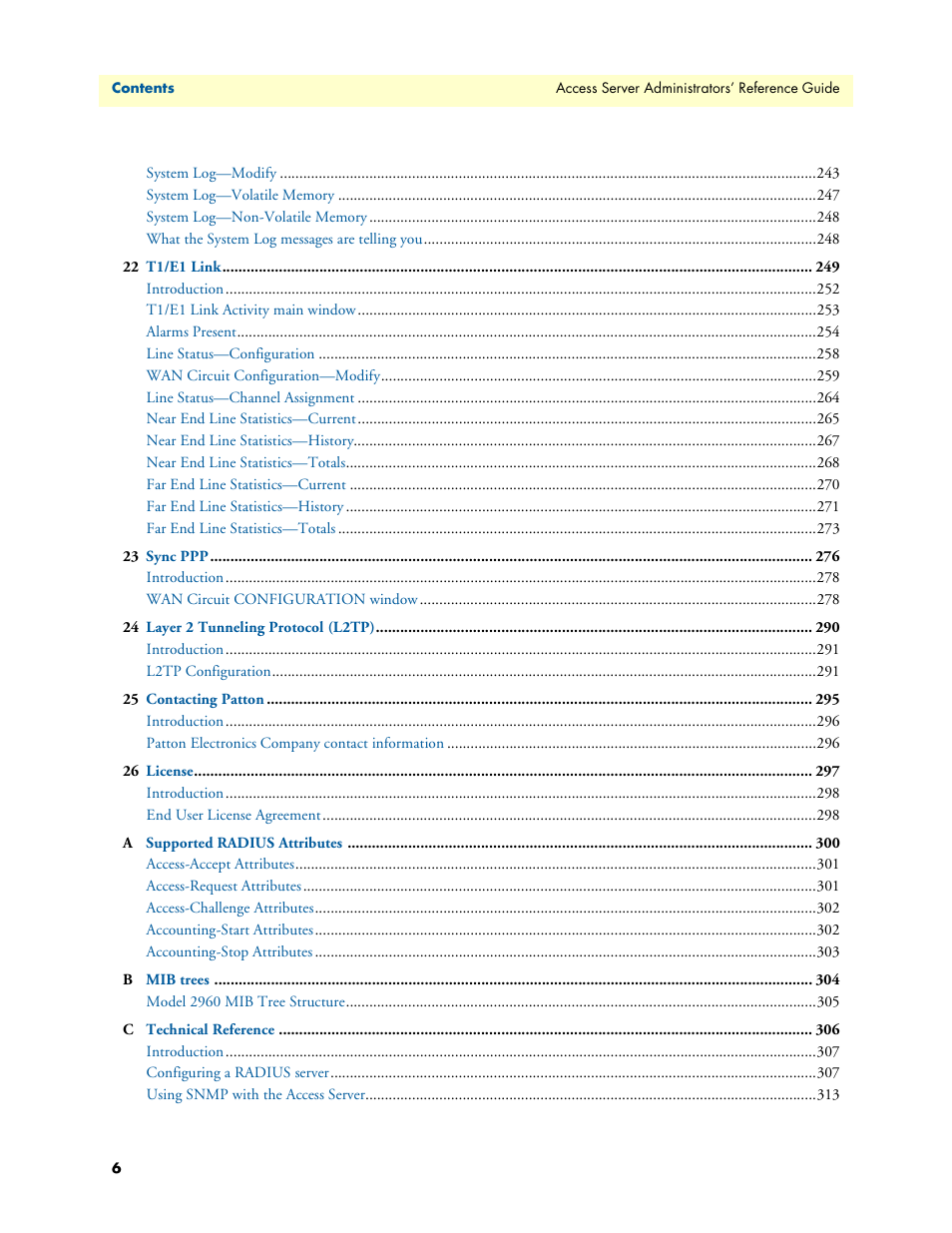 Patton electronic 29XX User Manual | Page 6 / 326