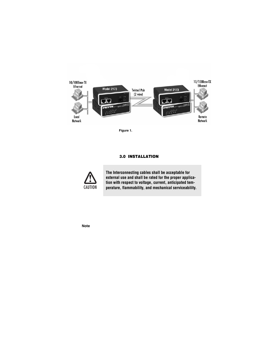 0 installation, Installation | Patton electronic 2173 User Manual | Page 9 / 20