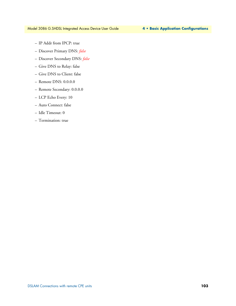 Patton electronic G.SHDSL INTEGRATED 3086 User Manual | Page 103 / 196