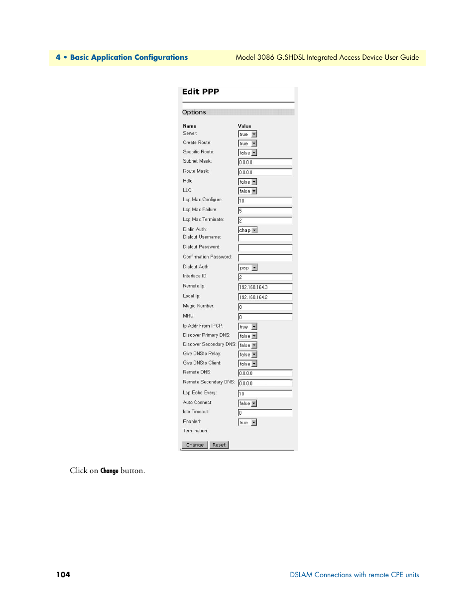 Patton electronic G.SHDSL INTEGRATED 3086 User Manual | Page 104 / 196