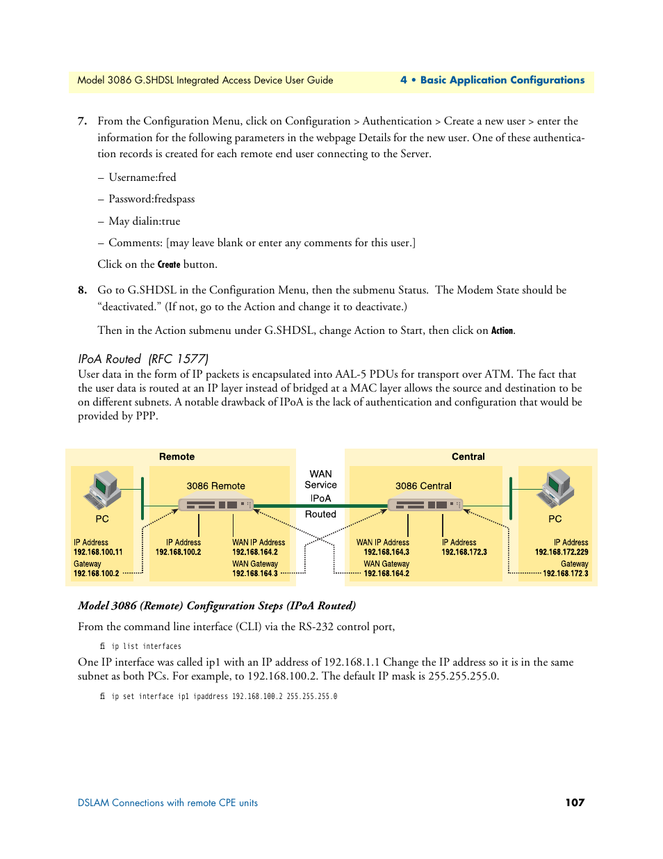 Ipoa routed (rfc 1577) | Patton electronic G.SHDSL INTEGRATED 3086 User Manual | Page 107 / 196