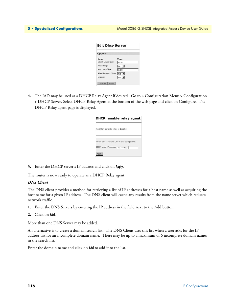 Patton electronic G.SHDSL INTEGRATED 3086 User Manual | Page 116 / 196