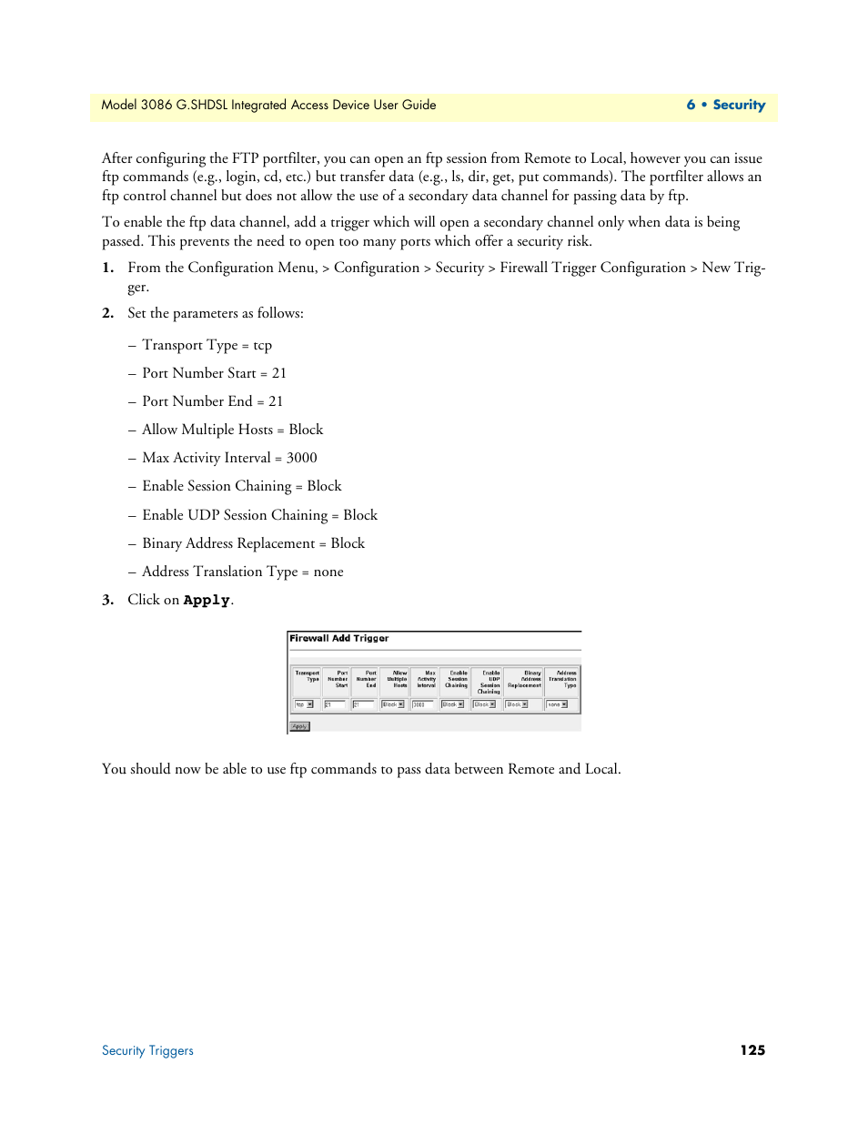 Patton electronic G.SHDSL INTEGRATED 3086 User Manual | Page 125 / 196