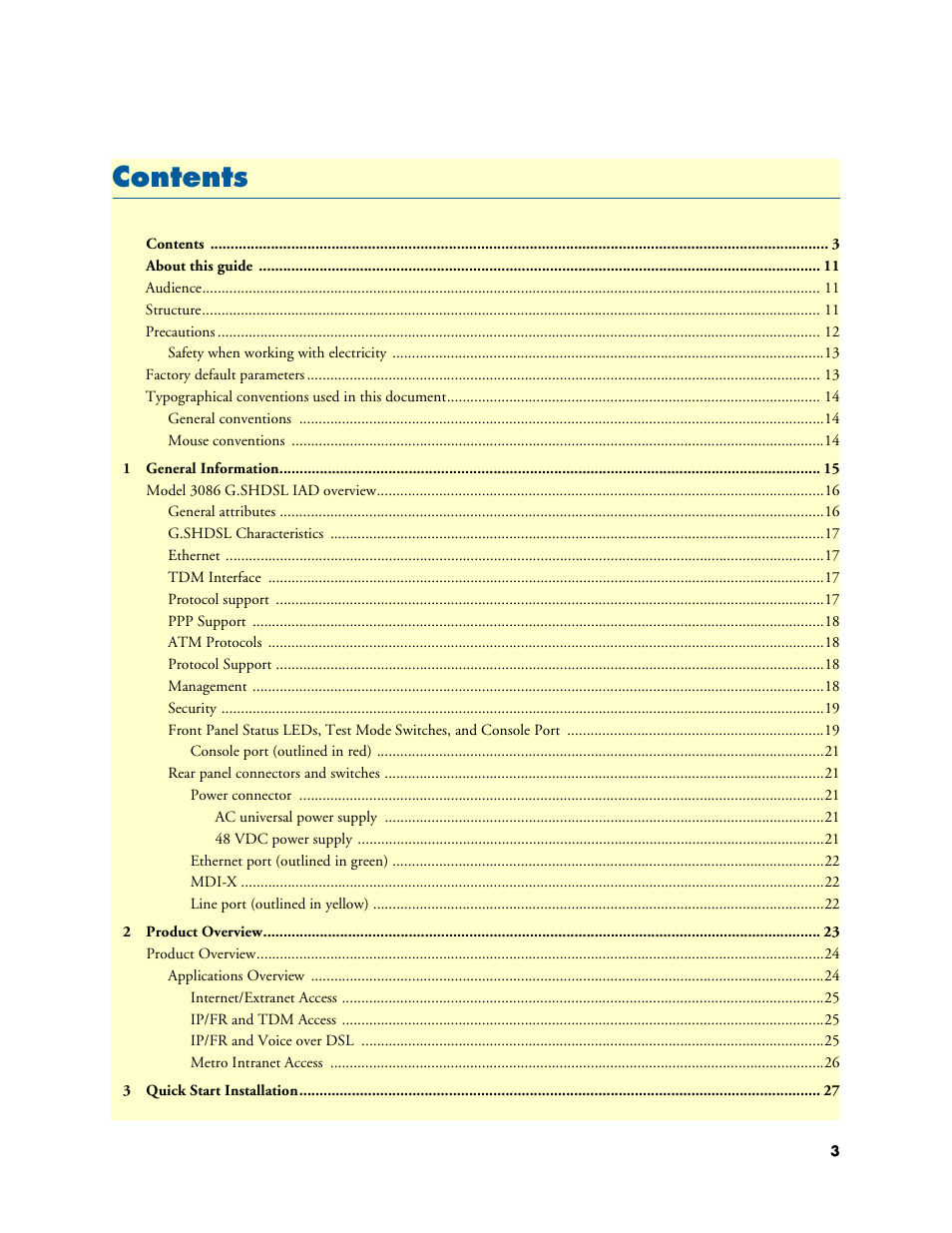 Patton electronic G.SHDSL INTEGRATED 3086 User Manual | Page 3 / 196