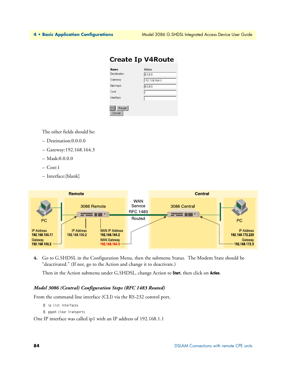 Patton electronic G.SHDSL INTEGRATED 3086 User Manual | Page 84 / 196