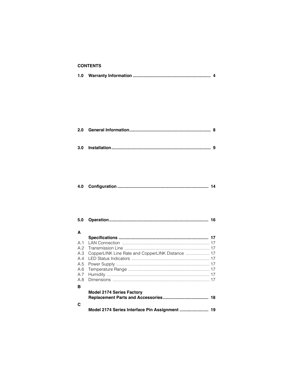 Patton electronic COPPER LINK 2174 User Manual | Page 2 / 24