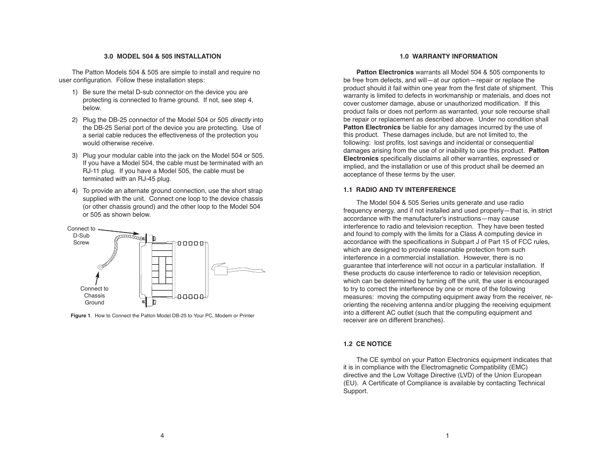 Patton electronic 505 User Manual | Page 2 / 8