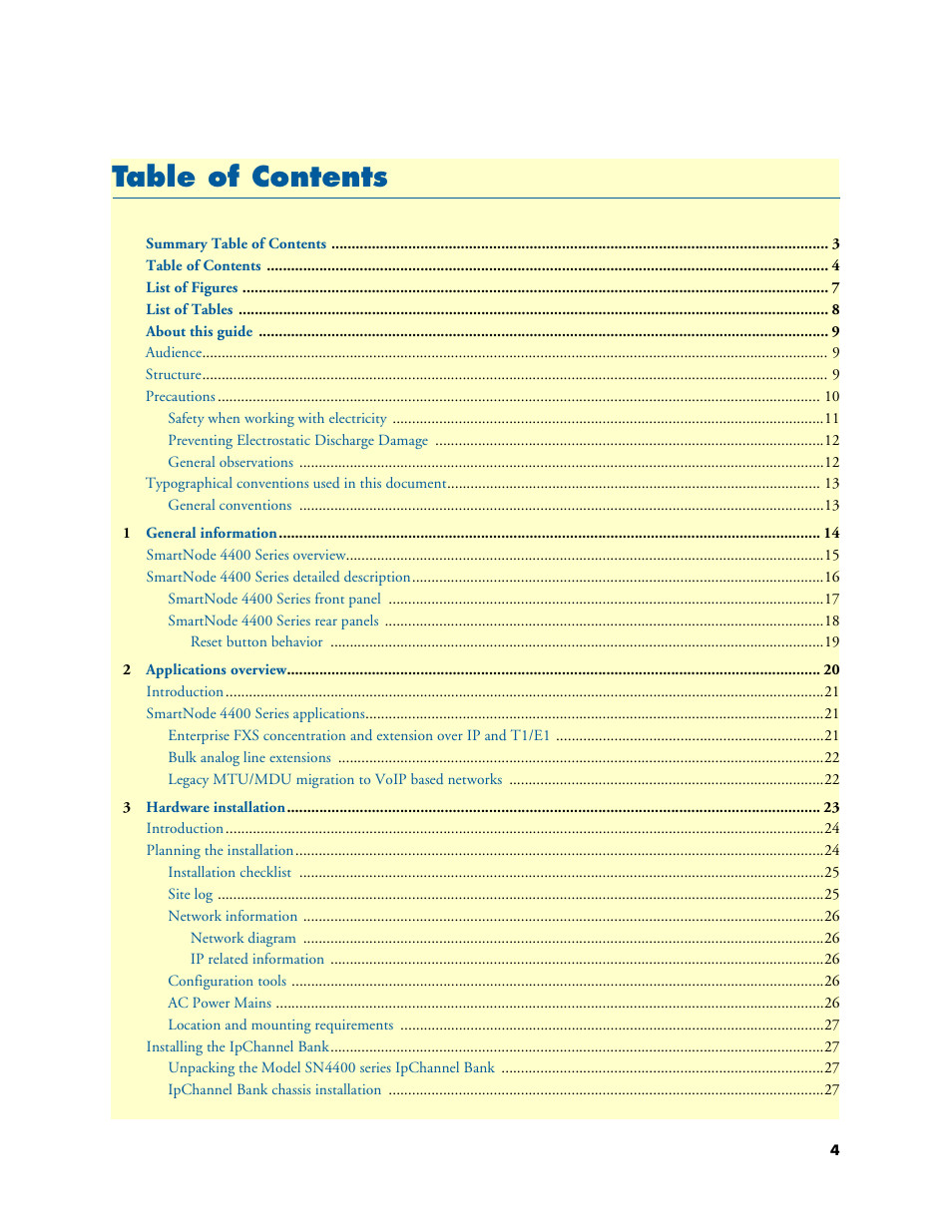 Patton electronic SmartNode 4400 User Manual | Page 4 / 69