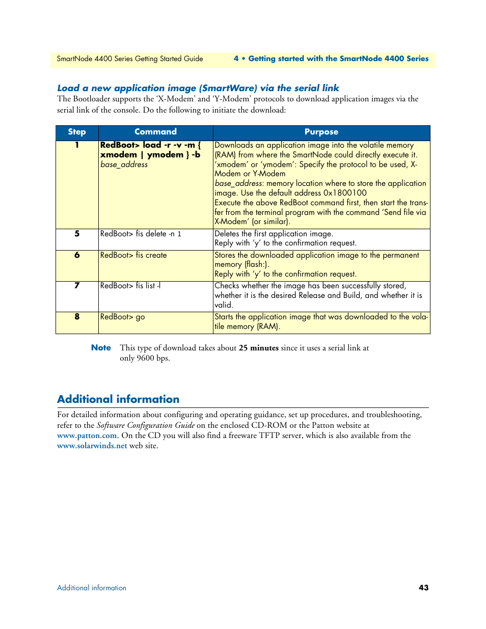 Additional information | Patton electronic SmartNode 4400 User Manual | Page 43 / 69