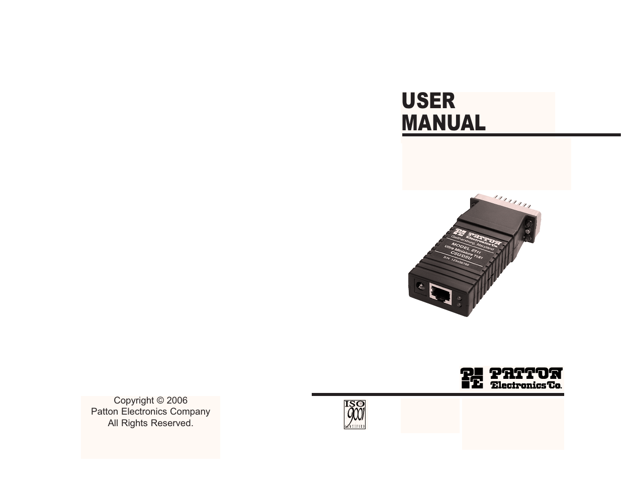 Patton electronic Model 2711 User Manual | 13 pages