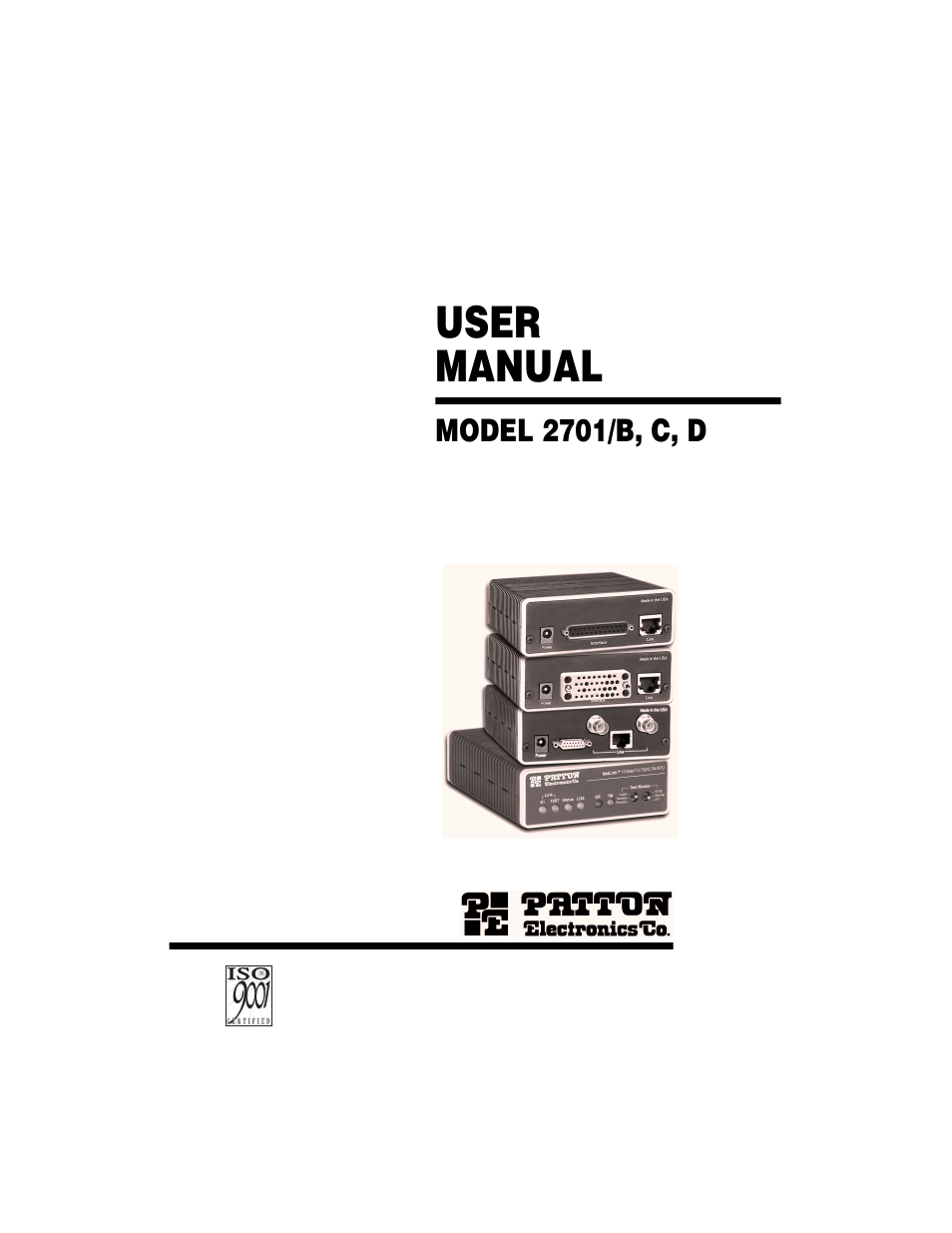 Patton electronic 2701/B User Manual | 28 pages