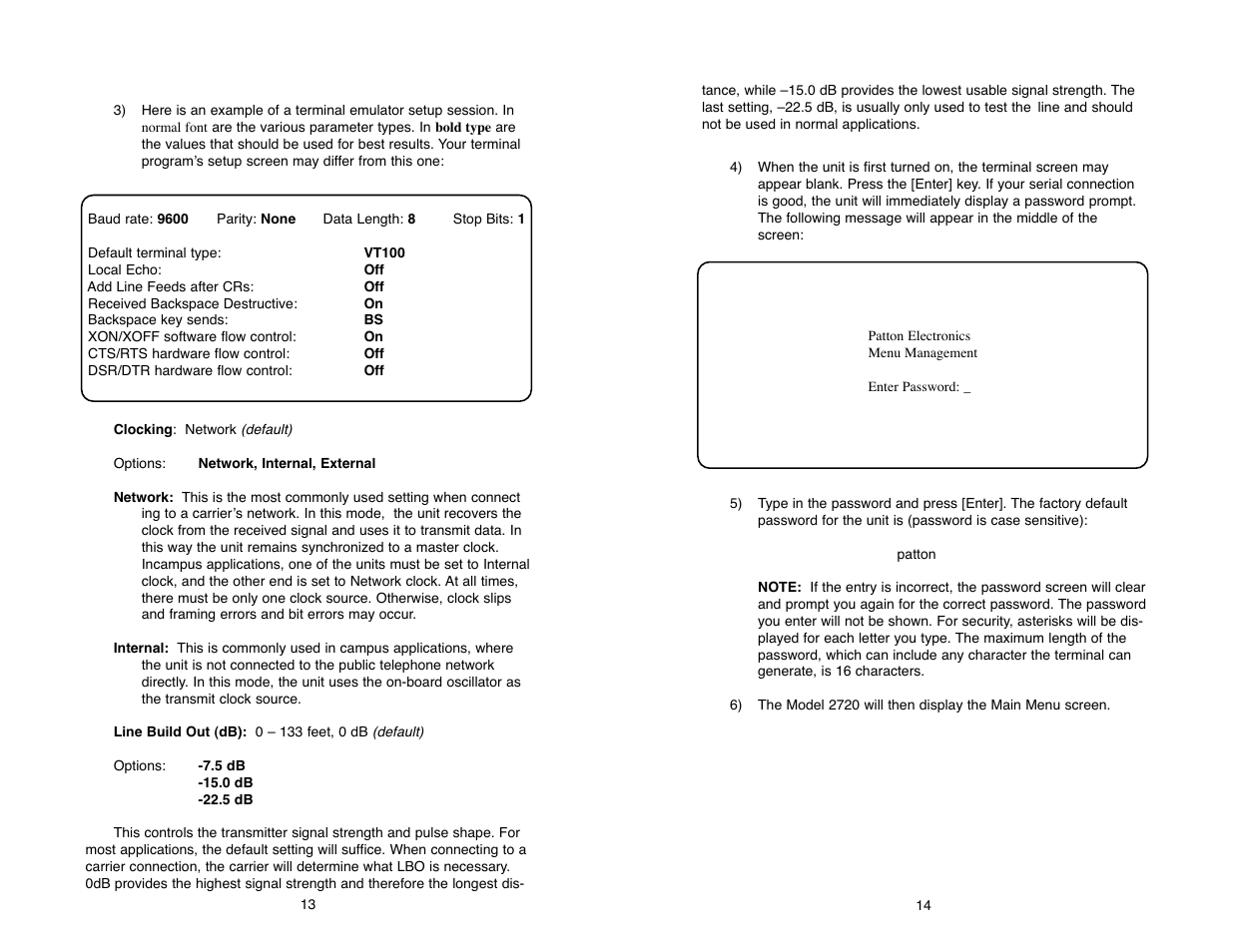 Patton electronic 2720/I Series User Manual | Page 14 / 48