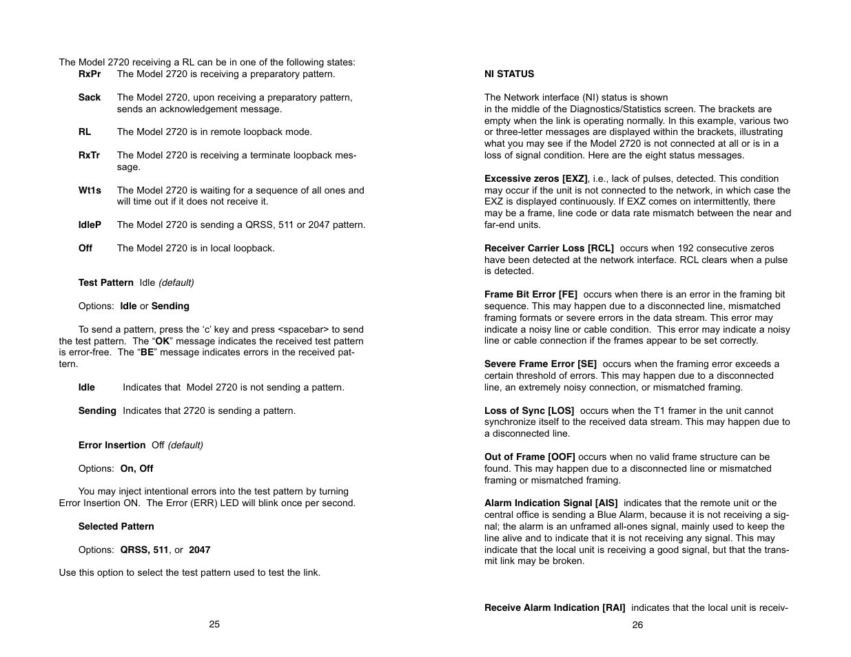 Patton electronic 2720/I Series User Manual | Page 26 / 48