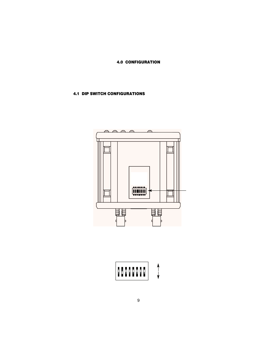 0 configuration, 1 dip switch configurations, Configuration | Dip switch configurations | Patton electronic MODEL 2707/I User Manual | Page 9 / 24