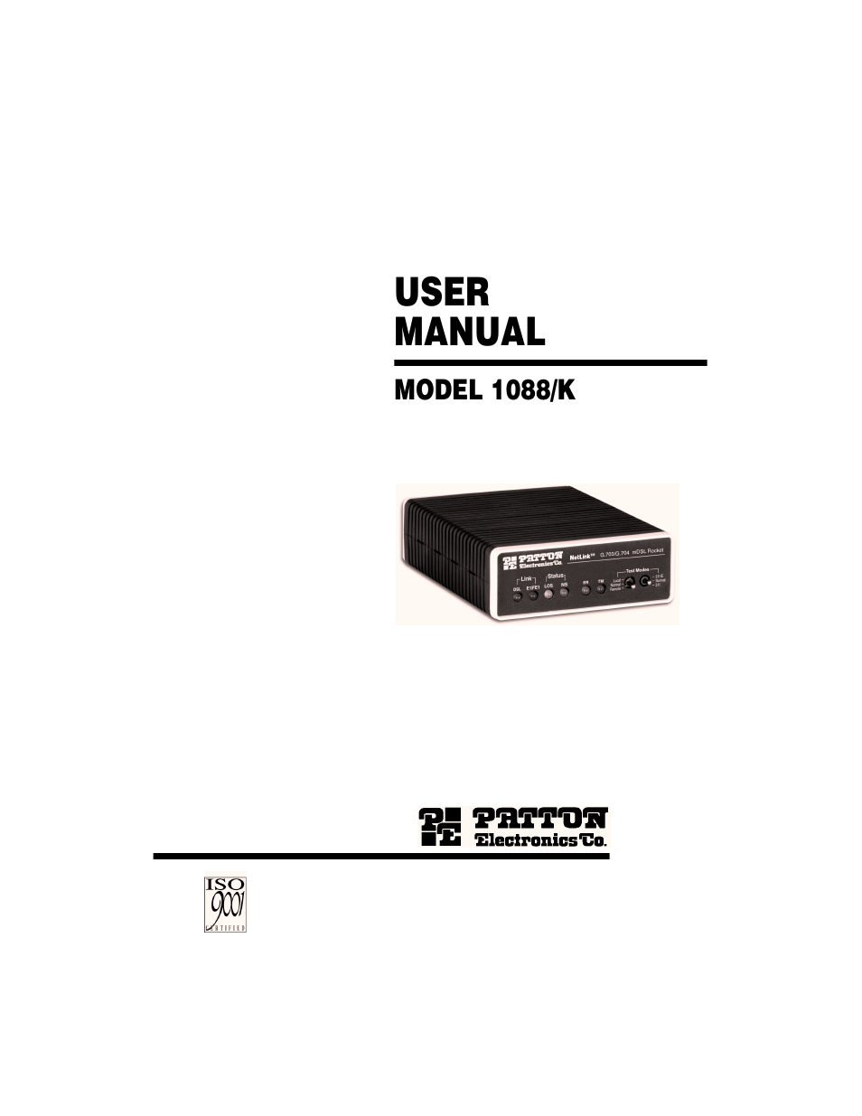 Patton electronic 1088/K User Manual | 32 pages